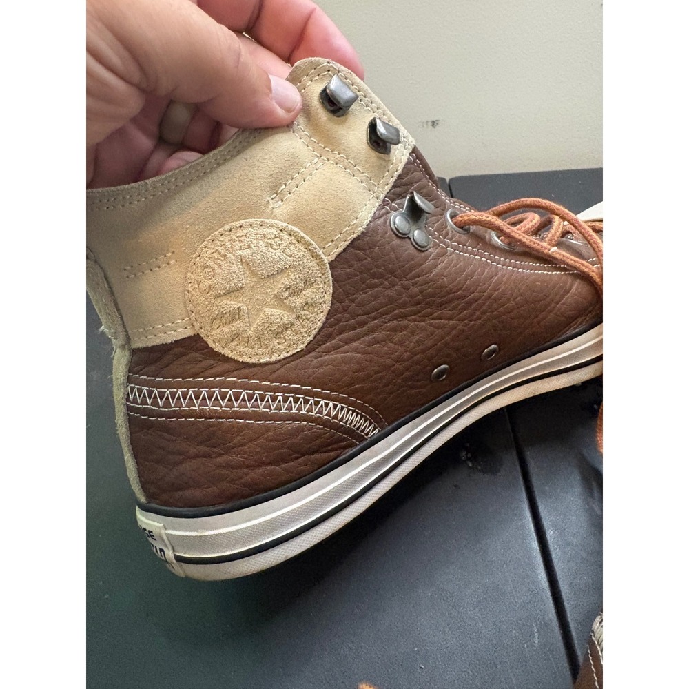 Converse Chuck Taylor All Star Brown Leather Suede High Top Boot Mens 12 139820C - Picture 4 of 6